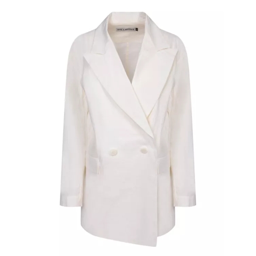 Issey Miyake Wrinkled Effect Jacket White 