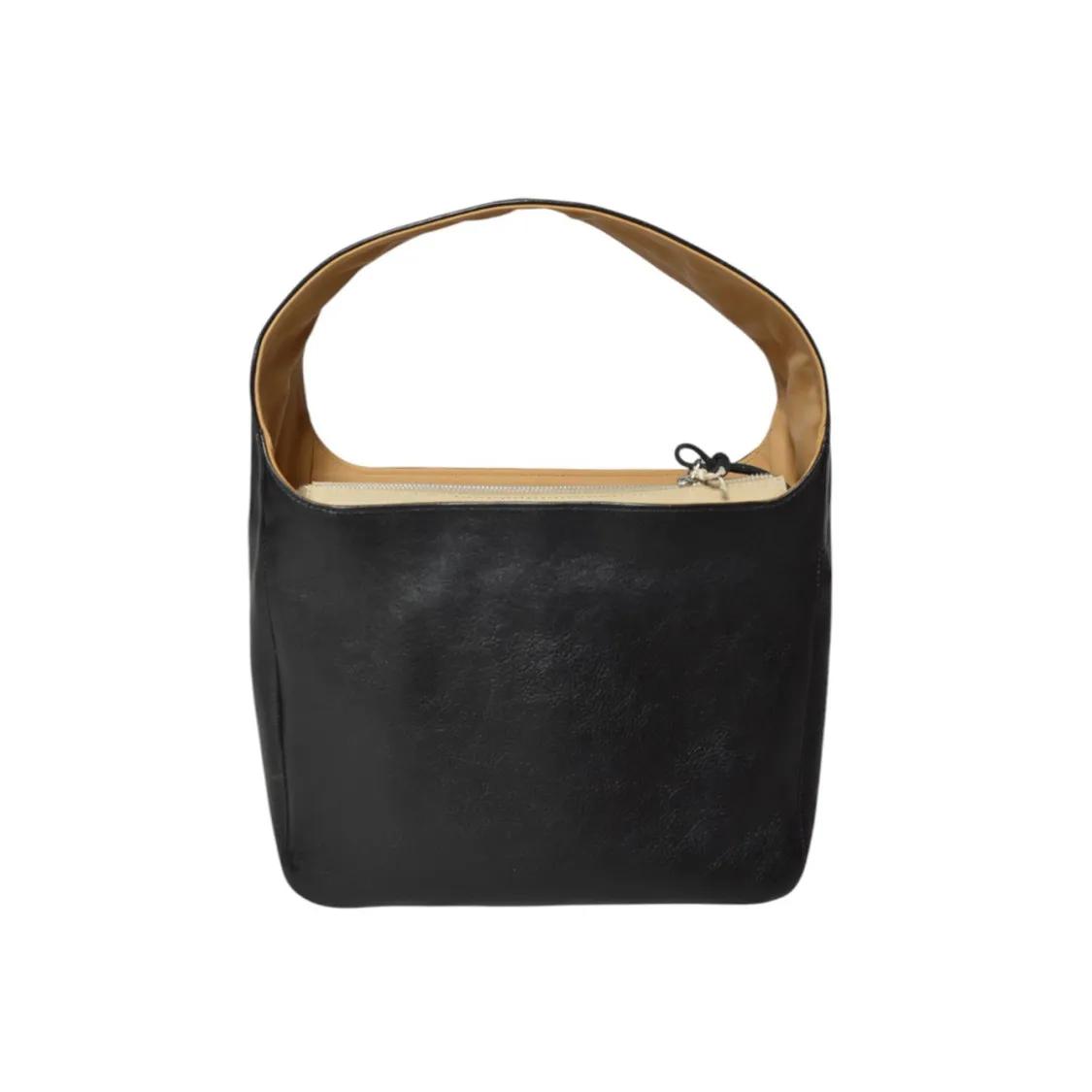 Our Legacy Crossbody bags Rectangular Handbag In Smooth Italian Leather in zwart