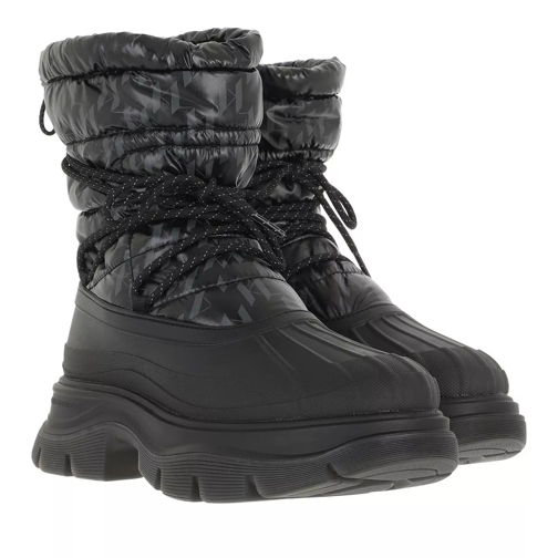 Karl Lagerfeld LUNA Monogram Ankle Boot Black Winterlaarzen