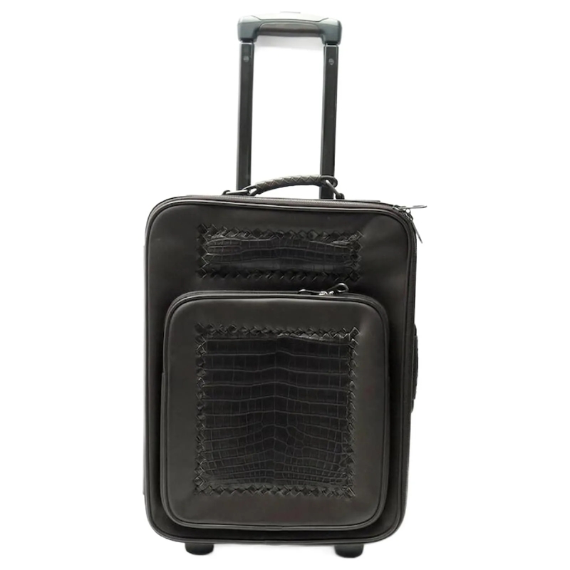 Bottega Veneta Weekender BOTTEGA VENETA TROLLEY-KOFFER 45 CM AUS BRAUNEM LE braun