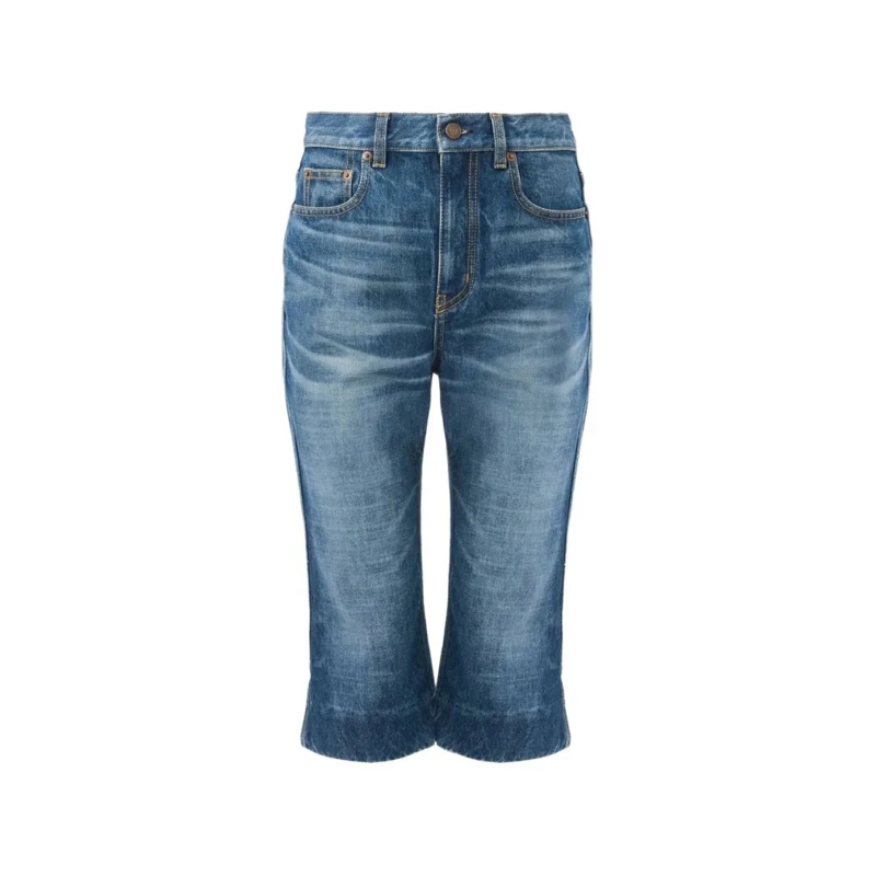 Chloé Jeans Mid-Length Denim Jeans Blue