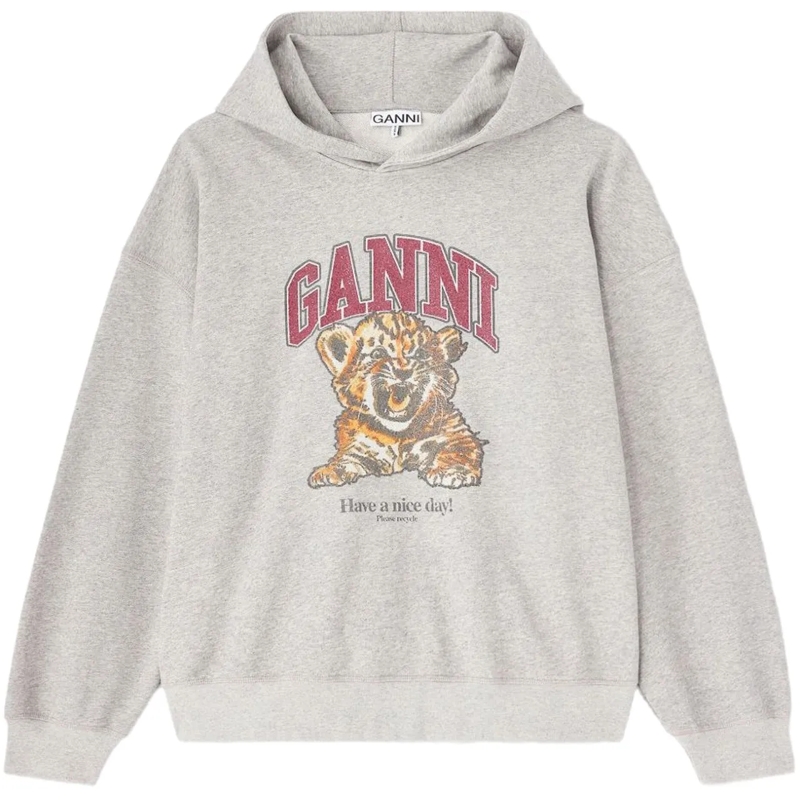 GANNI Gilet Sweaters Grey grau