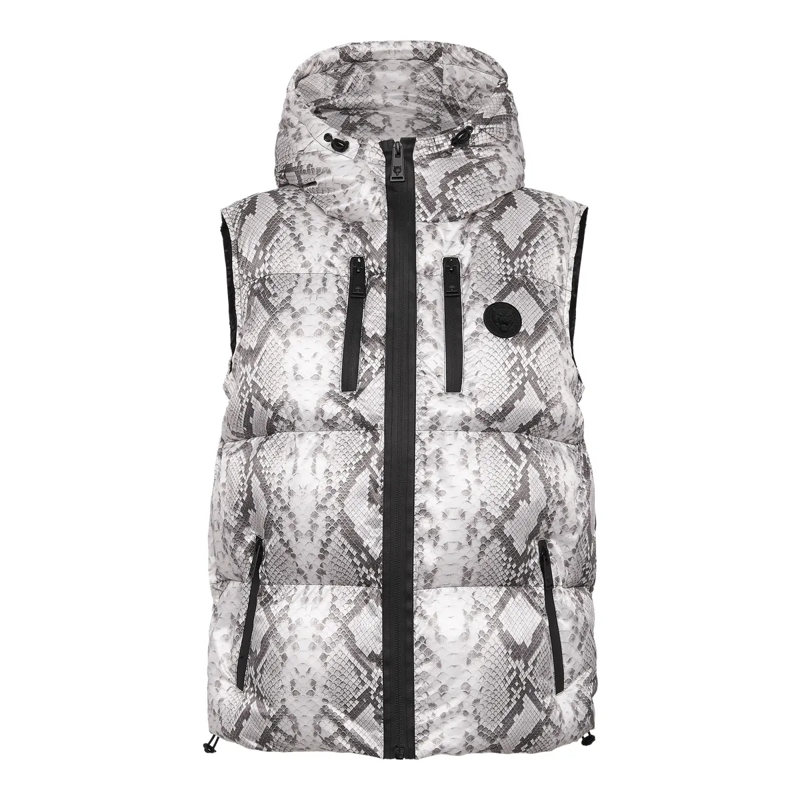 Plein Sport Weste Daunenweste Python grau