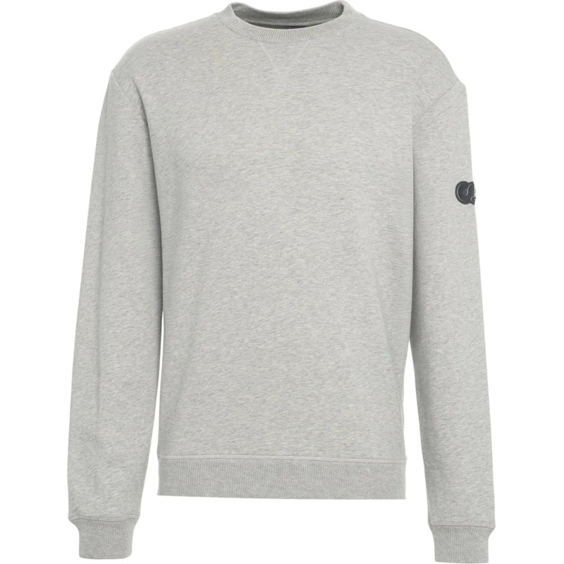 Alpha Tauri T-Shirt Sweatshirt with logopatch grau