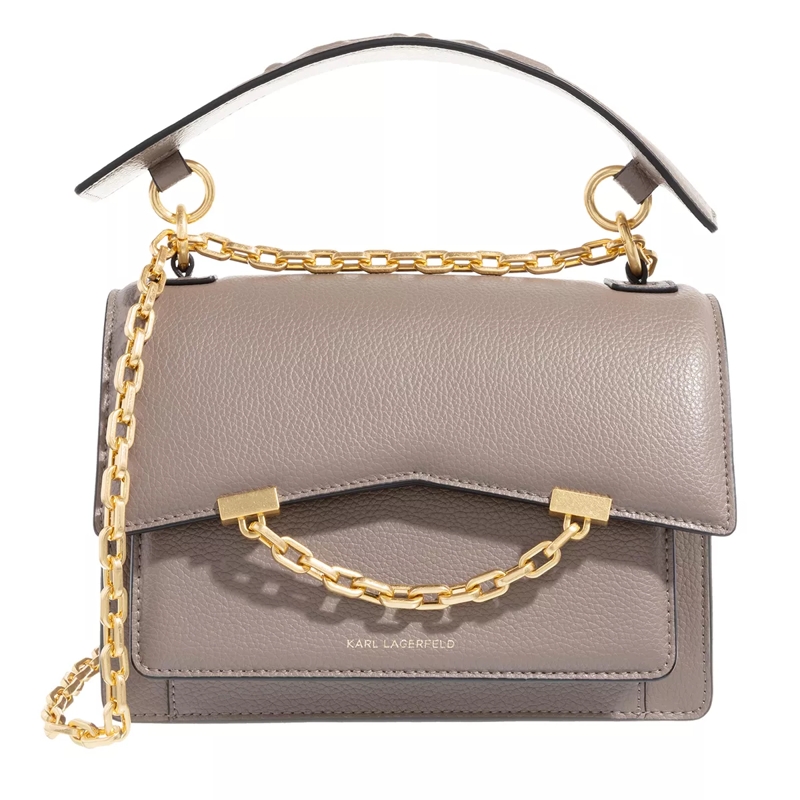 Karl Lagerfeld Crossbody Bag Seven Grainy Medium Dark Taupe