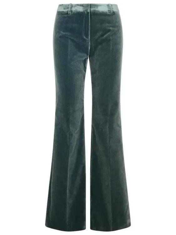 Etro - Green Cotton Pants - Größe 40 - schwarz