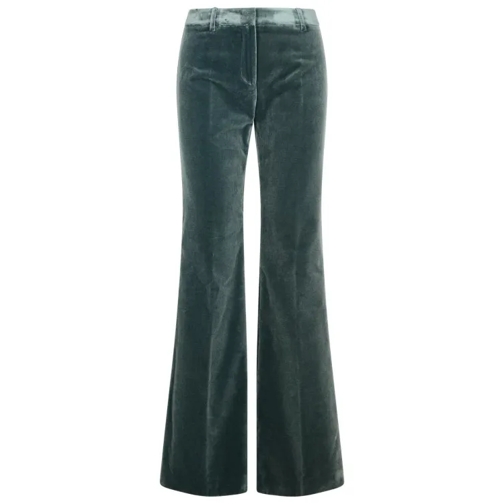 Etro Green Cotton Pants Black 