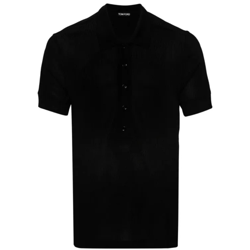 Tom Ford Black Logo Polo Shirt Black 