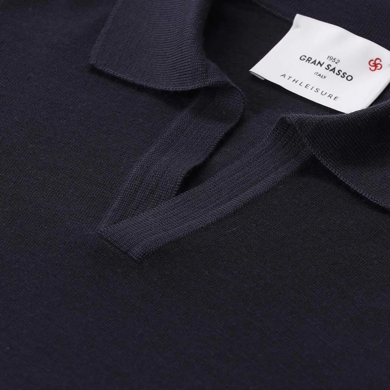 Gran Sasso  Longsleeve aus Wolle blau(Image 3)