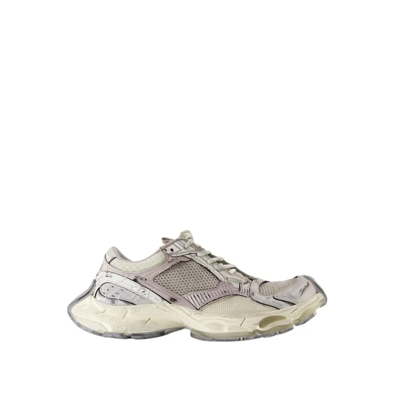 Balenciaga Low-Top-Sneaker Stapler Sneakers - Synthetic - Beige Neutrals