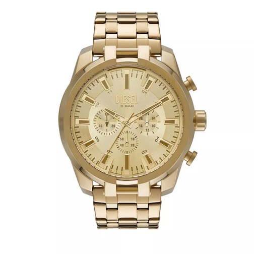 Diesel Split Chronograph Stainless Steel Watch Gold Chronograph