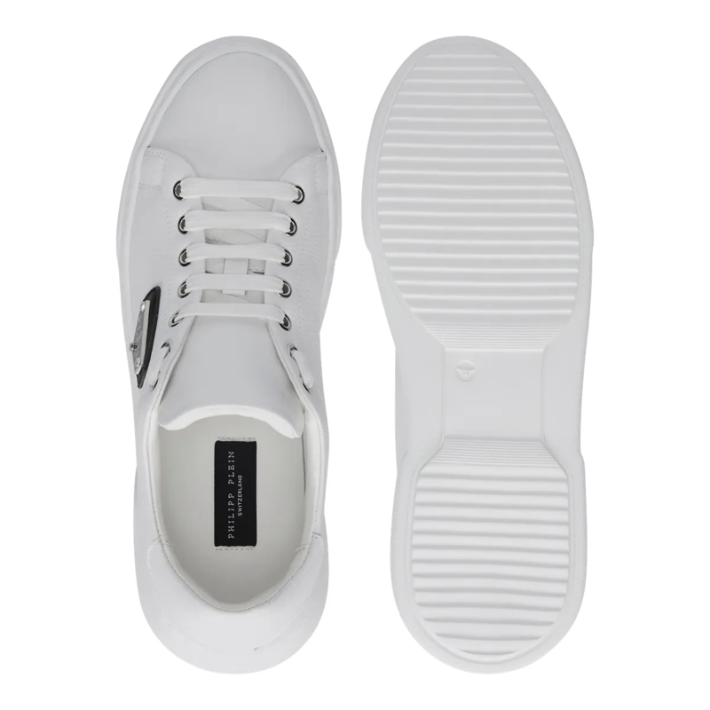 Philipp Plein Low-Top-Sneaker Lo-Top Turnschuhe Iconic Plein weiss(Image 4)