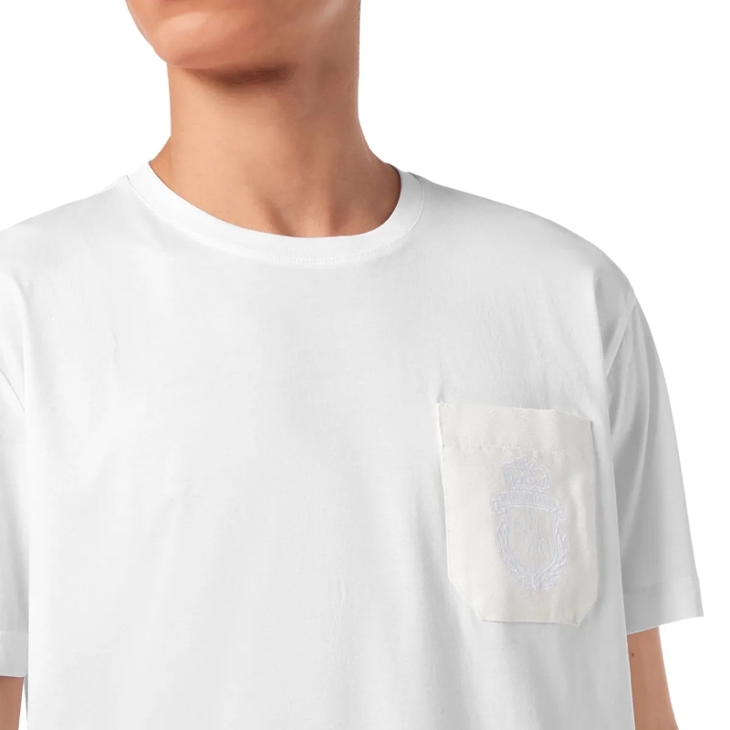 BILLIONAIRE T-Shirt T-Shirt Rundhalsausschnitt Ss Crest weiss(Image 4)