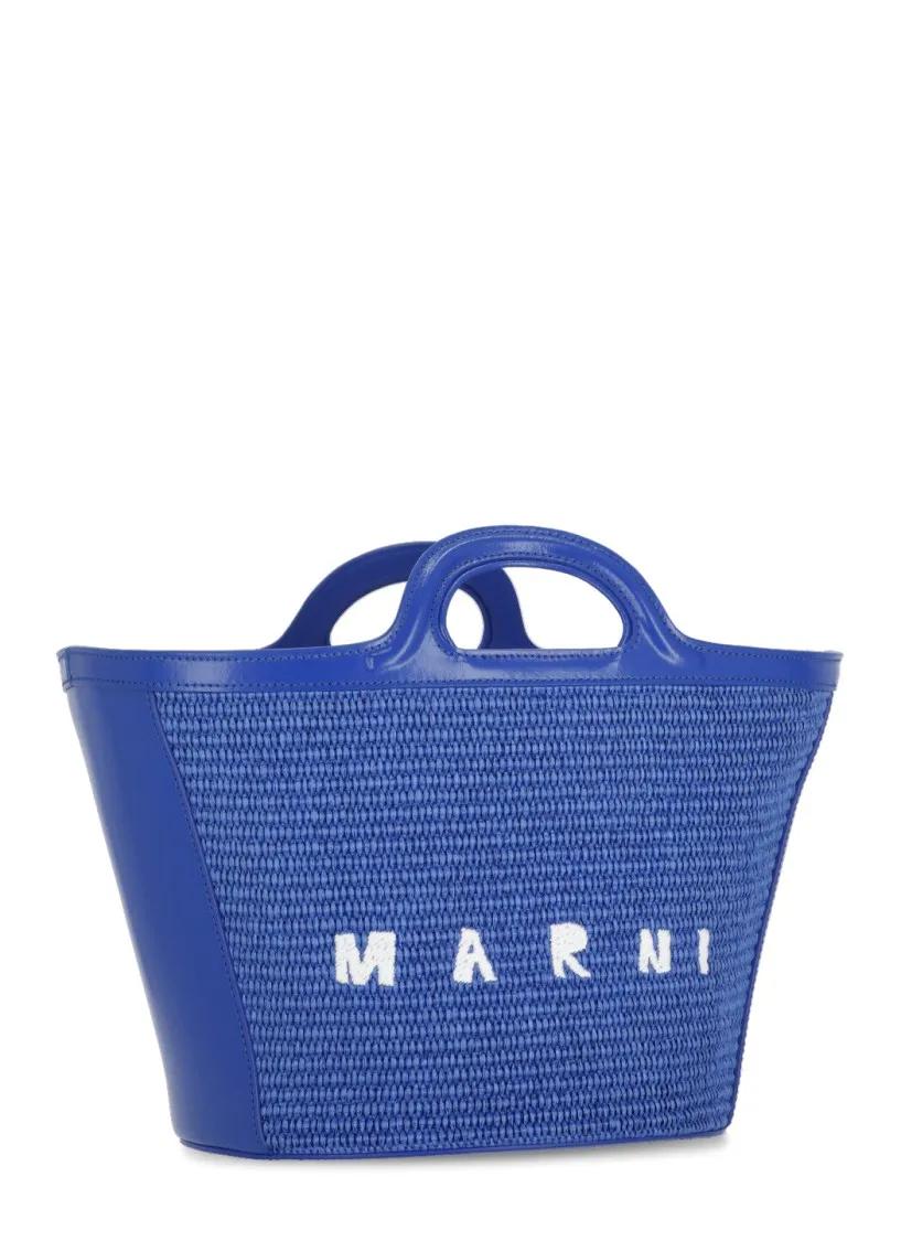 Marni Totes & shoppers Tropicalia Handbag in blauw