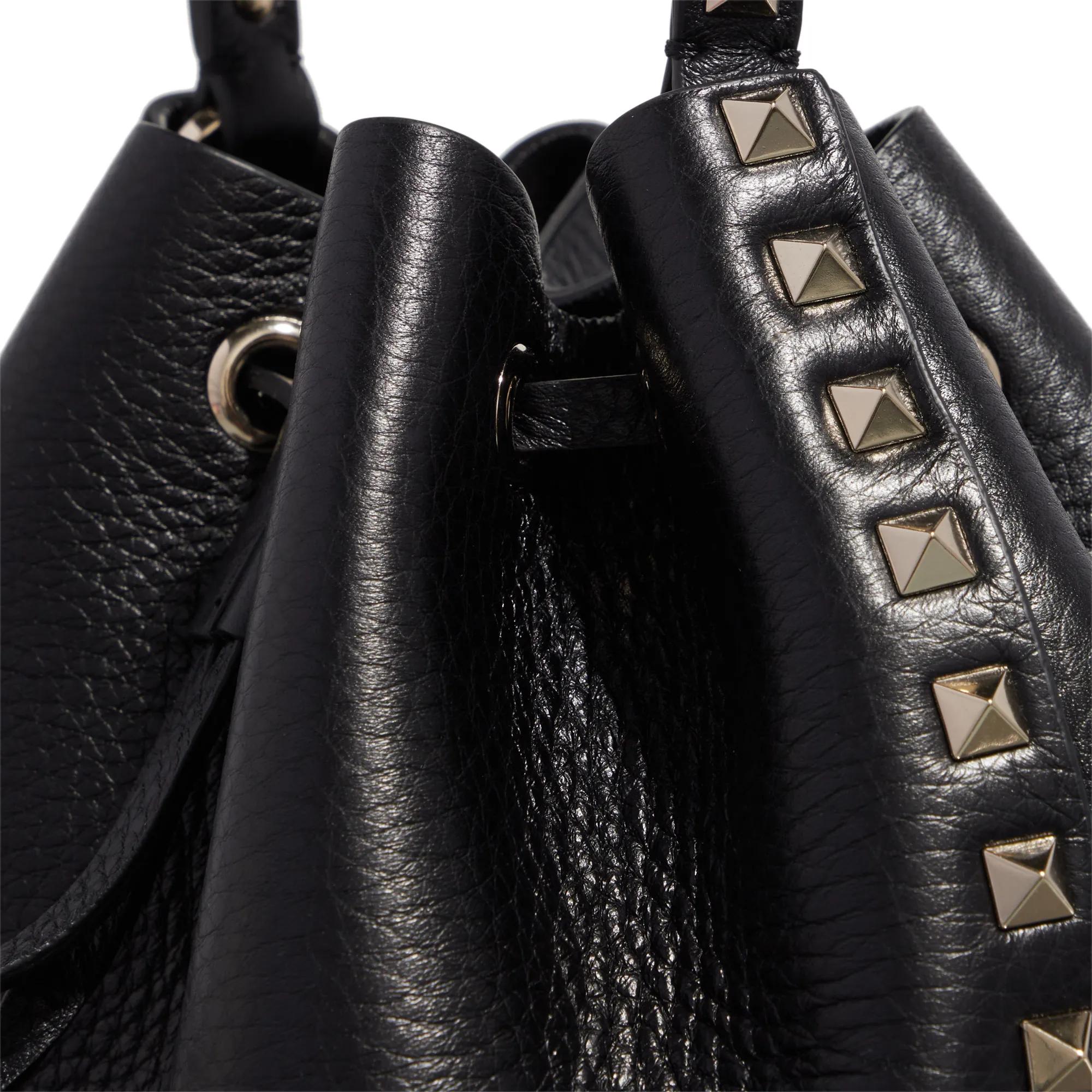 Valentino Garavani Bucket bags Drawstring Bag Rockstud in zwart