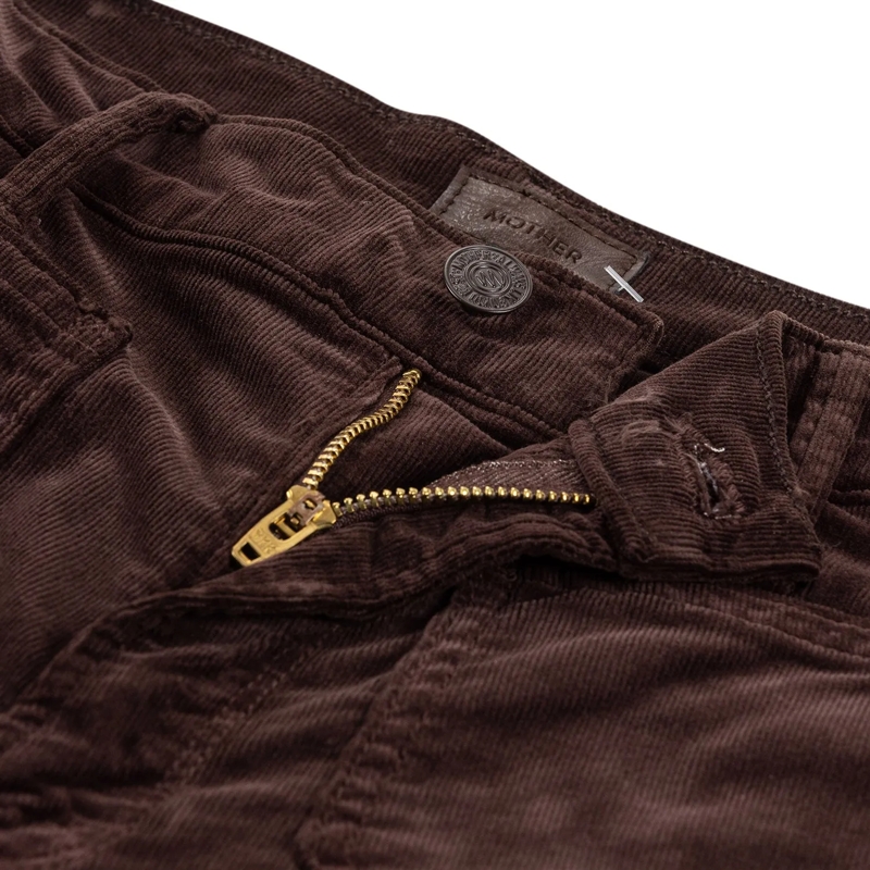 Mother Jeans Cordhose Patch Pocket aus Baumwoll-Mix braun(Image 3)