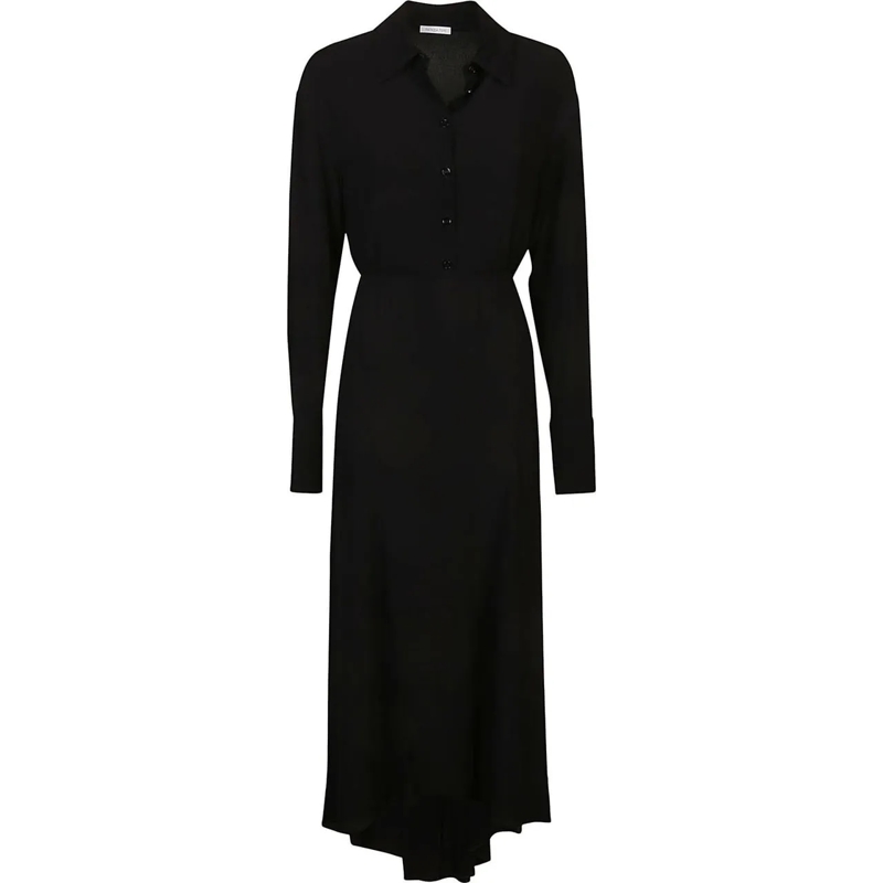 Patrizia Pepe Midikleid Long Sleeve Dress Black schwarz