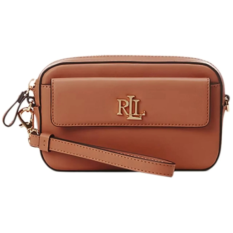 Ralph Lauren Tote Bags Leather Brown braun