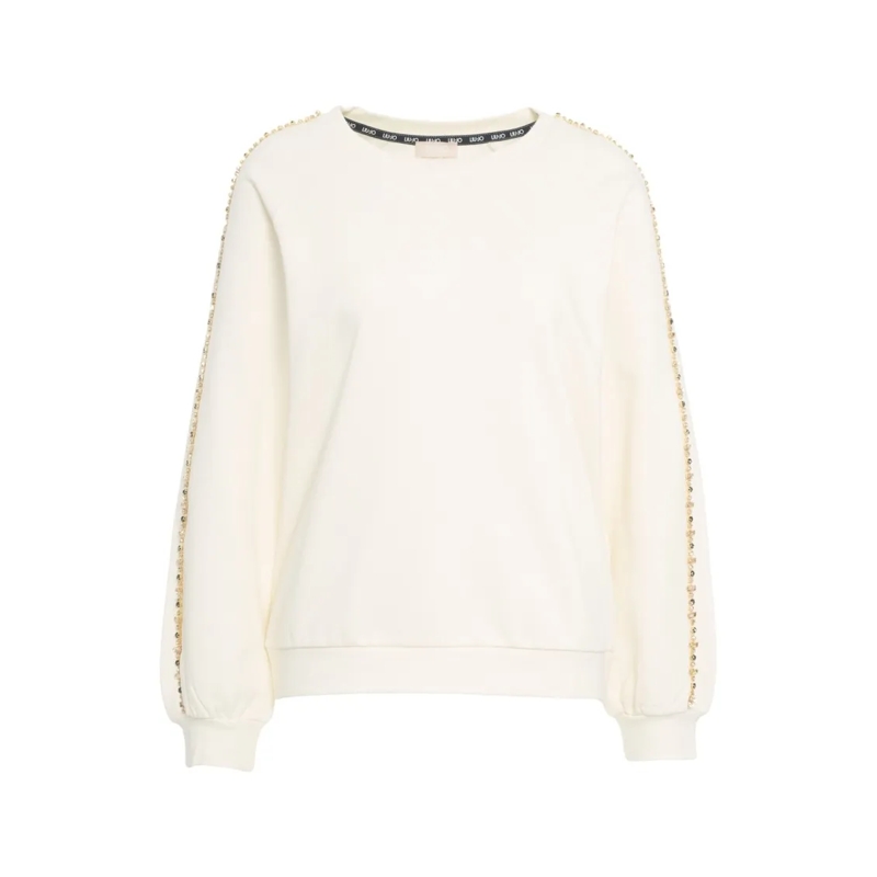 LIU JO  Luxury White Sweatshirt Neutrals