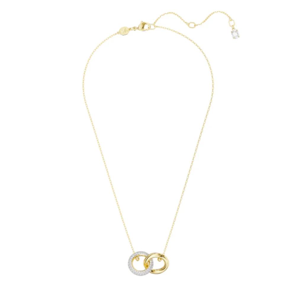 Thumbnail - Swarovski Charms - Dextera pendant, Interlocking loop, Gold-tone plat - Gr. unisize - in Weiß - für Damen