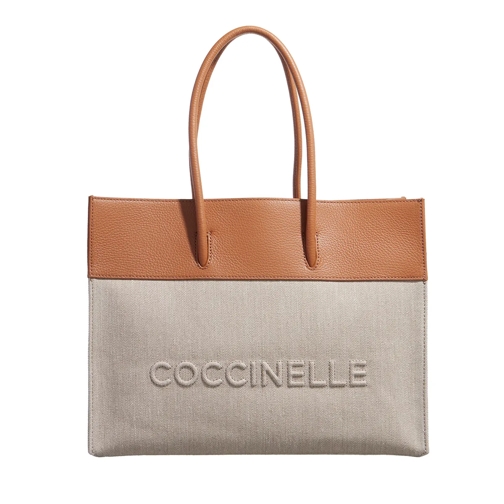 Coccinelle Tote Coccinellemyrtha Canvas Natural/Cuir