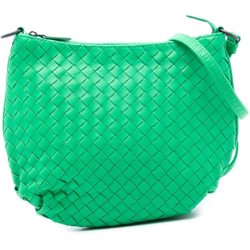 Bottega Veneta Schultertasche Nappa Intrecciato Shoulder Bag grün