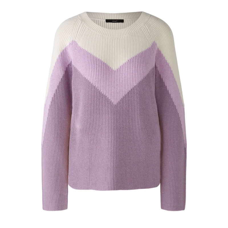 Oui Sweatshirt Pullover lila