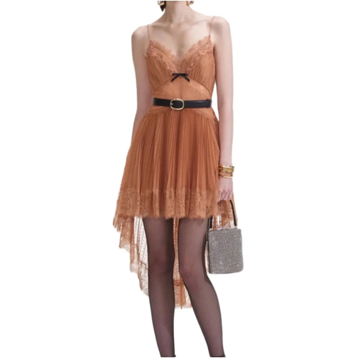 Self Portrait Robes midi Self-portrait Dresses Brown braun