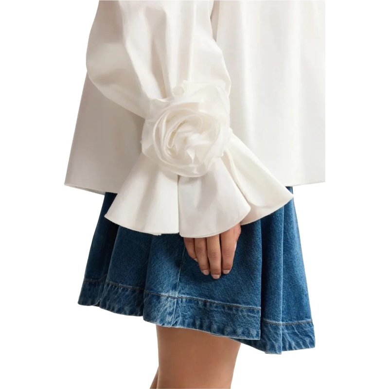 Essentiel Antwerp T-Shirt Essentiel Antwerp Off Shoulder Top Tops Off White  weiß(Image 4)
