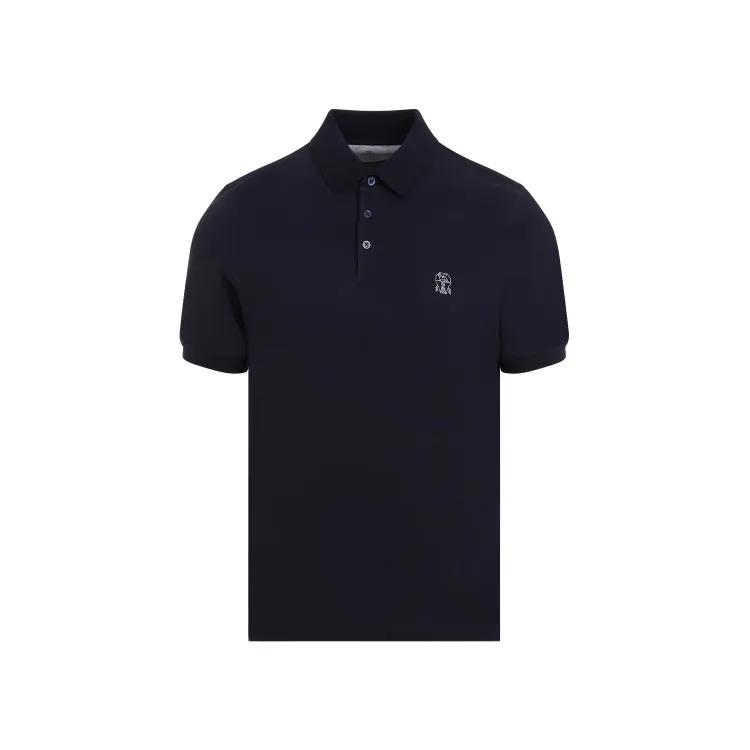 Brunello Cucinelli - Cobalt Blue Cotton Polo - Größe M - blau