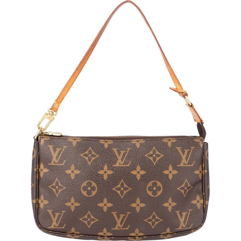 Louis Vuitton Schultertasche Louis Vuitton Canvas Monogram Pochette Accessoire  mehrfarbig