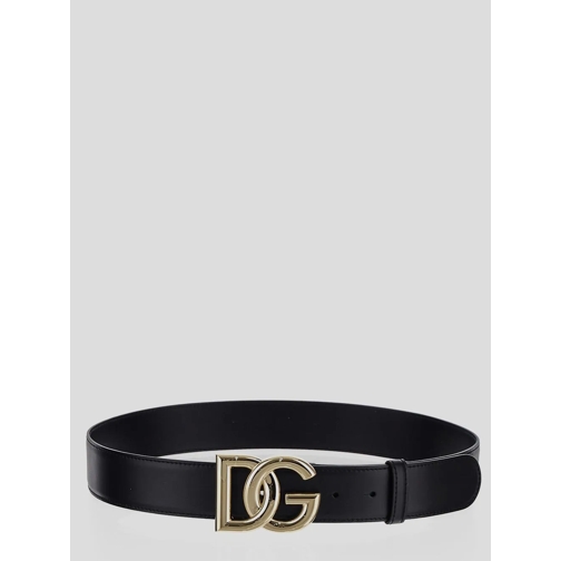 Dolce&Gabbana Ledergürtel Leather Belt Black