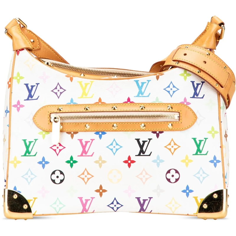 Louis Vuitton Schultertasche Monogram Multicolore Boulogne weiß