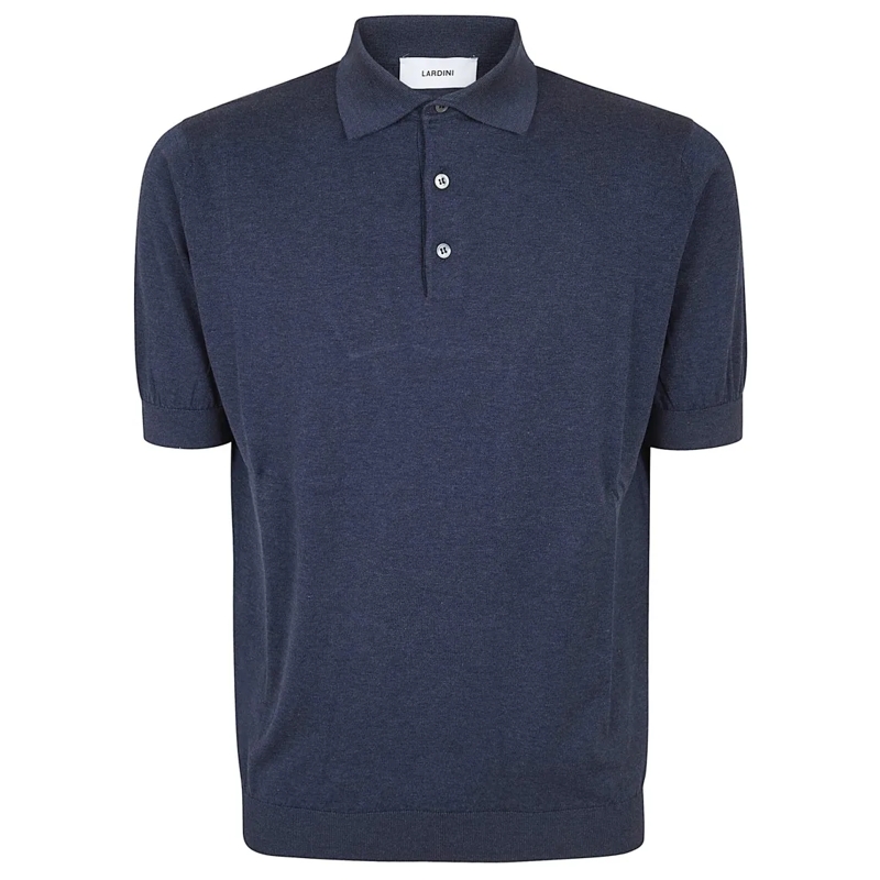 Lardini Polo Short-Sleeve Polo Shirt With Structured Collar And Grey