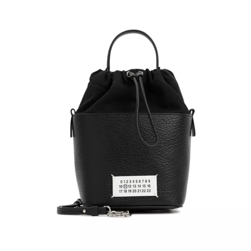 Maison Margiela Black Leather Bucket Bag Black Borsa a secchiello