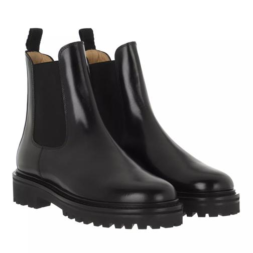 Isabel Marant Castay Chunky Boots Leather Black Chelsea Boot