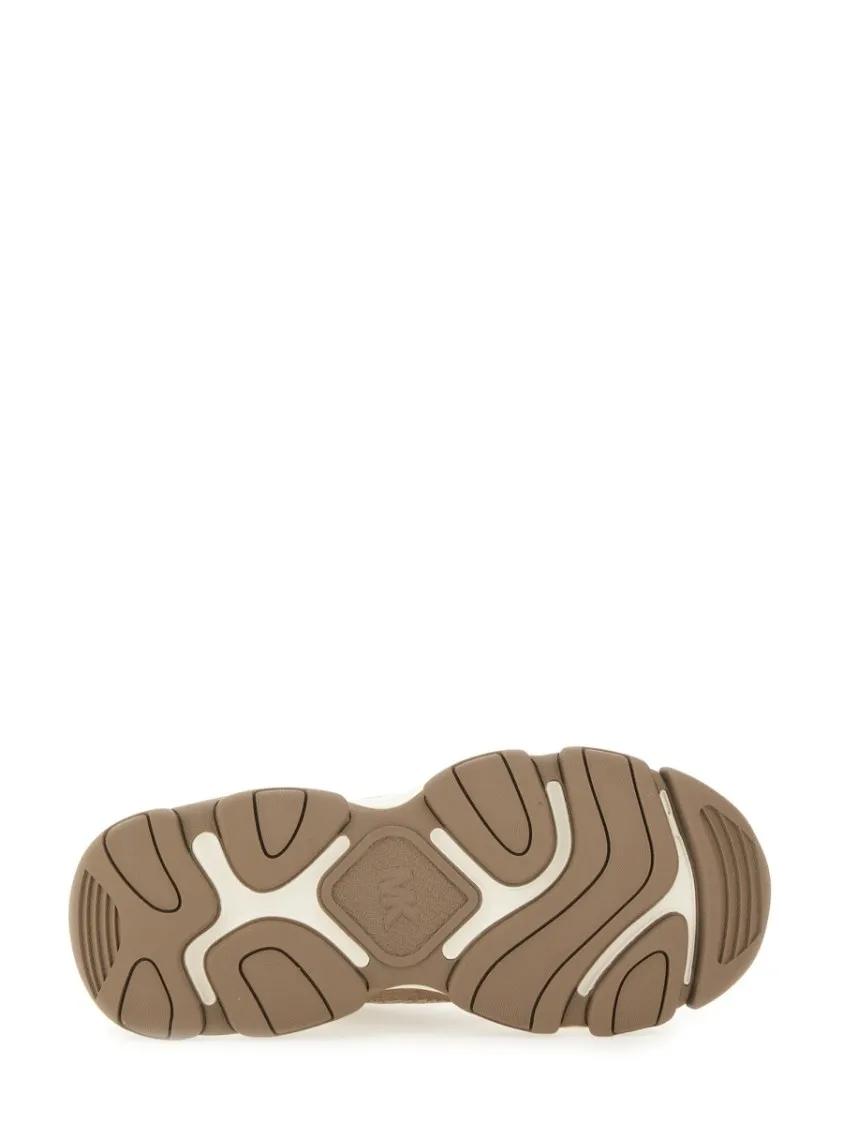 Thumbnail - Michael Kors Low-Top Sneaker - "Atlas" Leather Sneaker - Gr. 8_5 - in Beige - für Damen