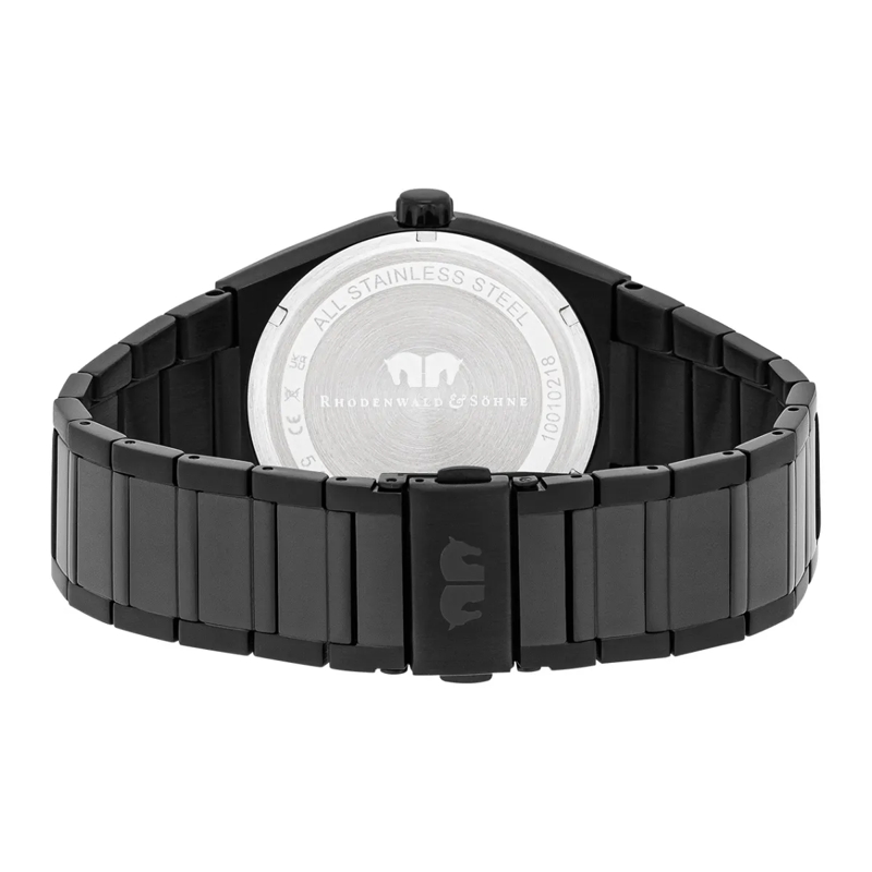 Rhodenwald & Söhne Automatikuhr Herren Armbanduhr Cooledge Edelstahl schwarz(Image 5)