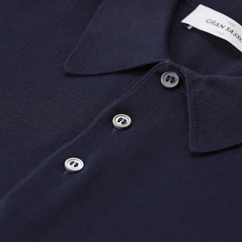 Gran Sasso Poloshirt Poloshirt aus Baumwolle blau(Image 6)