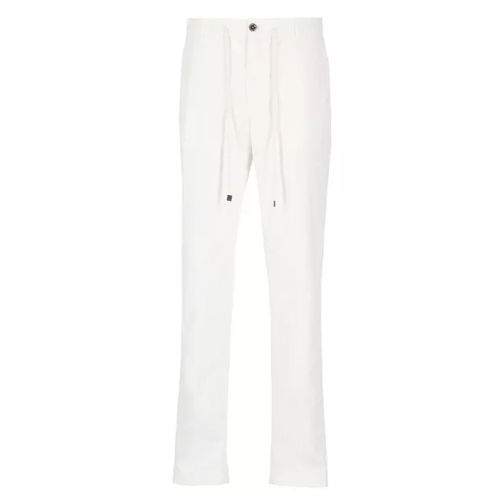 Peserico White Curdoroy Trousers White 