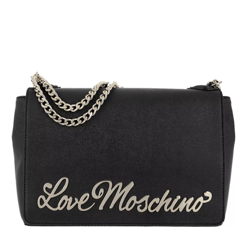 Love Moschino Letter Shoulder Bag Nero Crossbody Bag