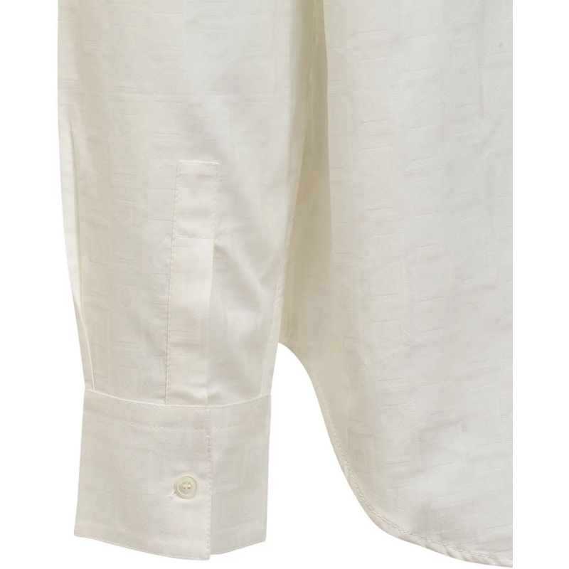 Salvatore Ferragamo  Camicia Ferragamo Gancini Monogram weiß(Image 3)
