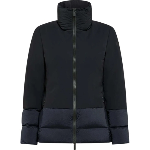 Rrd Parka-Mäntel Doudoune courte col montant bi mati�re Blue Black  mehrfarbig