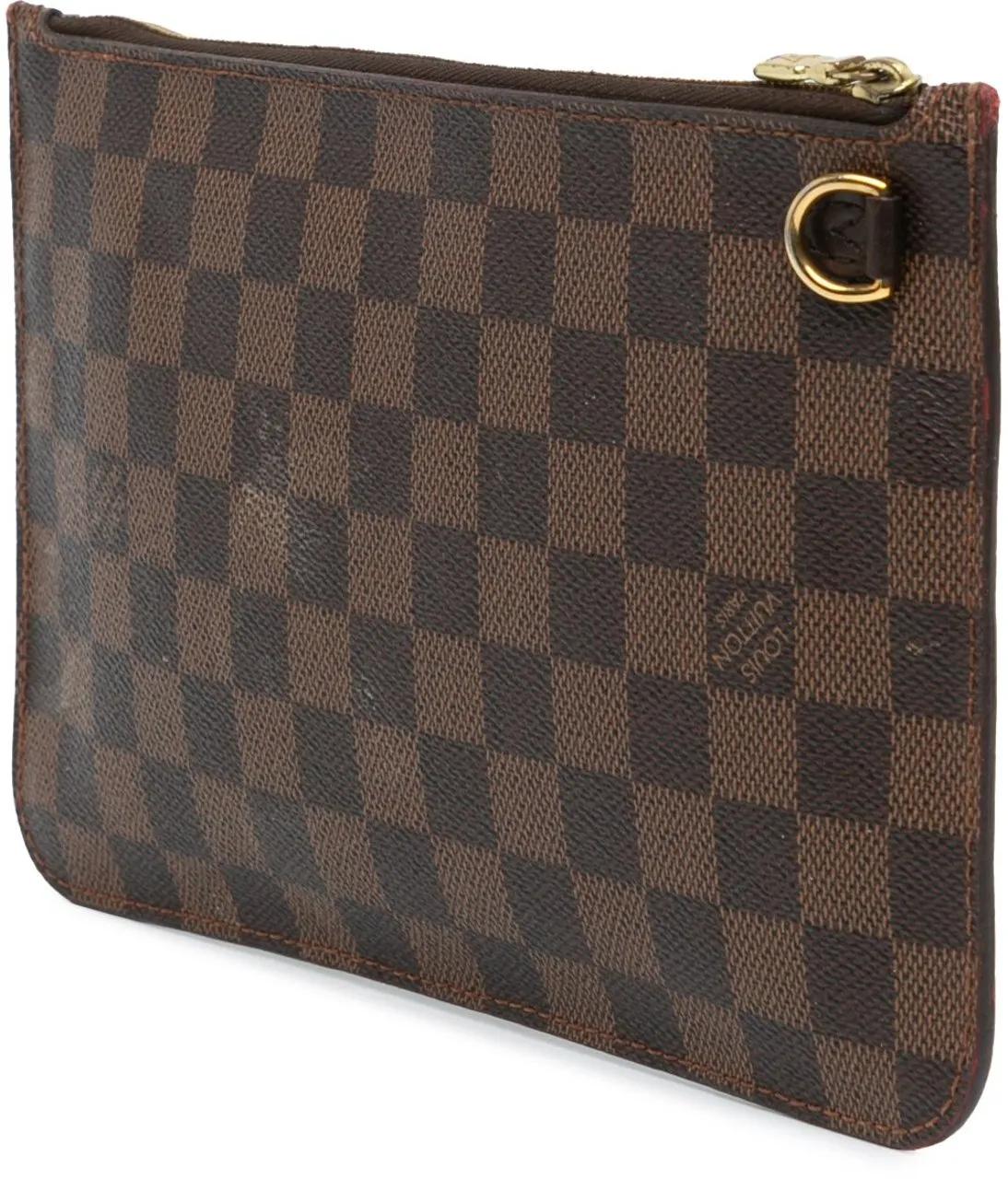 Louis Vuitton Hobo bags Damier Ebene Neverfull Pouch in bruin