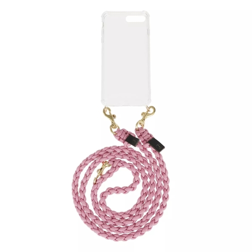 fashionette Smartphone iPhone 7plus/8 Necklace Braided Rose Étui pour téléphone portable