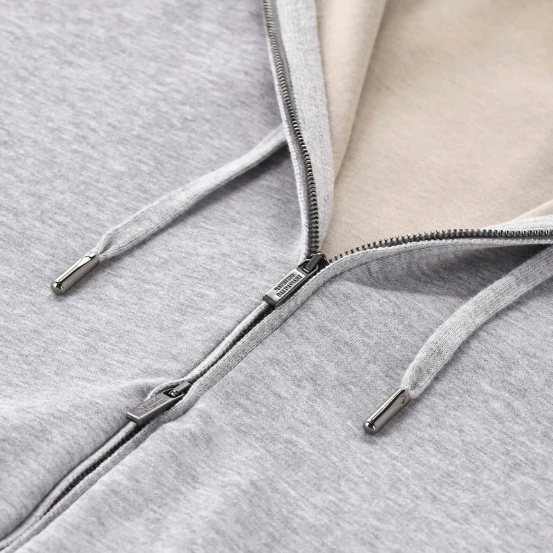 Maurizio Baldassari Overgangsjas Sweatjacke mit Kapuze grau(Image 3)