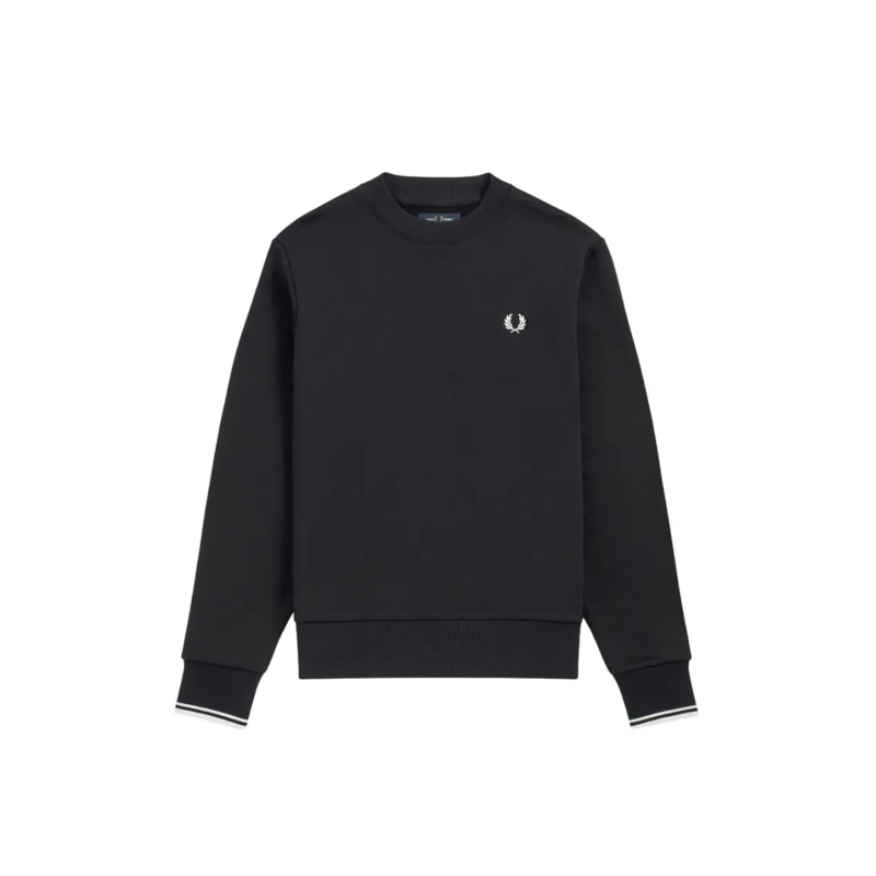 Fred Perry  Regular Fit Black Cotton-Blend Fred Perry Sweatshi Blue