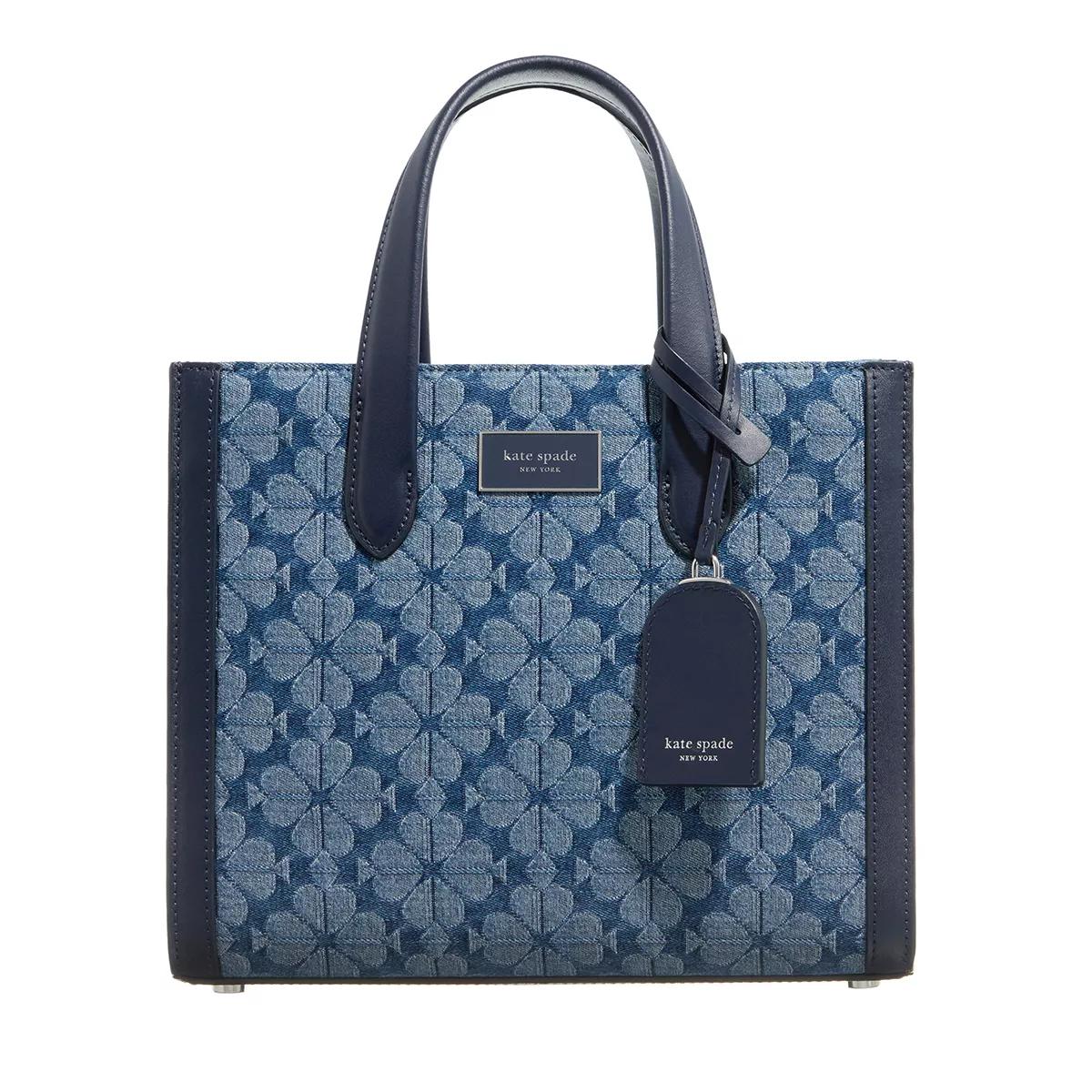 Kate Spade New York Tote - Spade Flower Jacquard Denim Manhattan Small - Gr. unisize - in Blau - für Damen