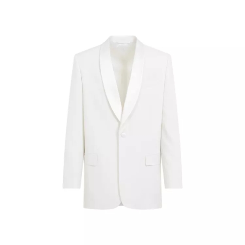 Givenchy Shawl Lapel White Wool-Mohair Jacket White 