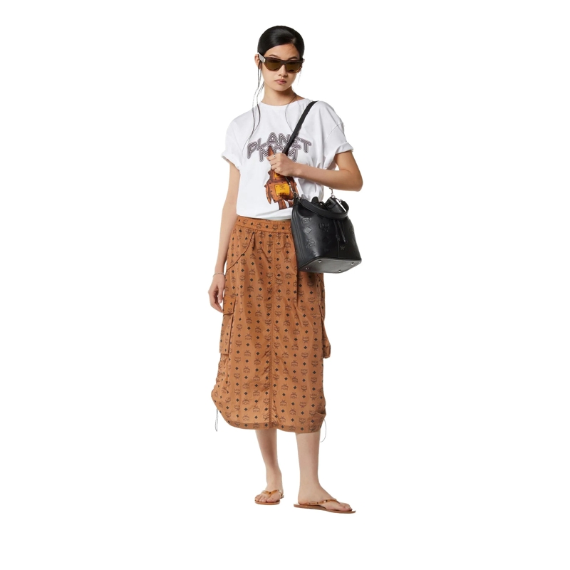 MCM Bucket Bag Dessau Lthr Drawstring Med Bk Black(Image 4)